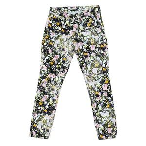 Madewell garden floral skinny jeans